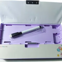 glamnjoy Pencil Box dual compartments, schedule, push-button access, compass, multiple themes Art Plastic Pencil Box image 2