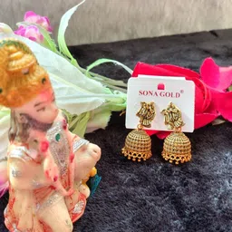 chalisa creatin earings Alloy Jhumki Earring image 2