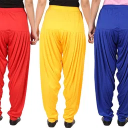 just try fashion Solid Viscose Women Harem Pants image 2