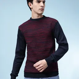 glitchez Melange Effect Pullover Sweaters image 3