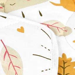 Divine Casa White Printed Pure Cotton Mild Winter 120 GSM Reversible Single Bed Comforter image 4