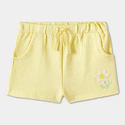 R&B Girls Floral Self Design Top With Shorts image 2