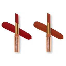 ME-ON Set of 2 Matte Vogue None-Transfer Lipsticks - Shade 06 & 16-picture-27