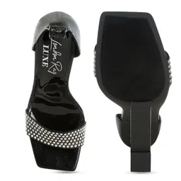 London Rag Embellished Block Heel Sandals with Western - Embellished image 2