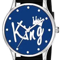 JUST LIKE Unisex Printed Analogue Watch ESPIERS GRAY BELT PU WATCH image 2