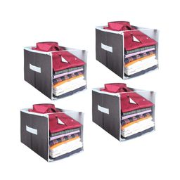 prettykrafts Black & Grey 4 Pieces Reusable Multi-Utility Organisers-picture-7