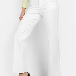 Next One Women Smart Straight Fit High-Rise Easy Wash Trousers image 4