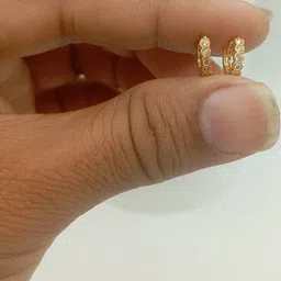 NEW AMBAJI ART JEWELLERY Women Gold-Plated American Diamond Studs Earrings-picture-17