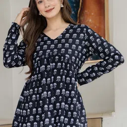 KALINI Print Ethnic Cotton Top-picture-22