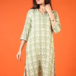 V-Mart Ethnic Motifs Printed Mandarin Collar Straight Kurta-picture-14
