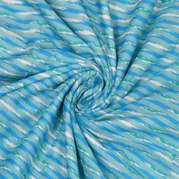 UNIQCHOICE Turquoise Blue Printed Mulmul Cotton Mild Winter 120 GSM Single Bed Dohar image 3