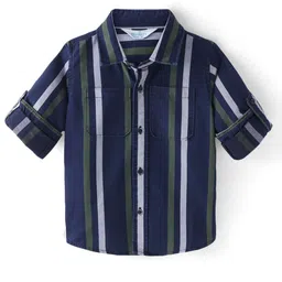 Infinity Boys Multi Stripes Opaque Striped Casual Shirt-image-48