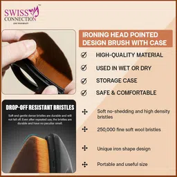 Swiss Connection Premium Iron Shape Foundation Brush image 4