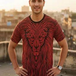 UD FABRIC Men Standard Printed Casual Shirt image 5