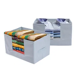 Kuber Industries Grey 2 Pieces Drawer Organisers image 3