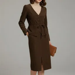 MARC LOUIS High Neck Top With Skirt Co-Ords-picture-22