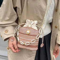 StyleCast Printed PU Bucket Satchel image 3