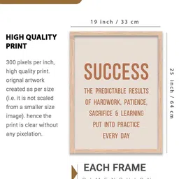 walllane Motivational Wall Art With Frame Home Decor Wall Painting For Living Room Office Bedroom image 3