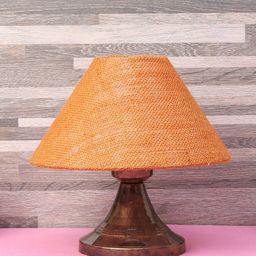 foziq Copper-Coloured & Brown Solid Table Lamps with Shades-picture-2
