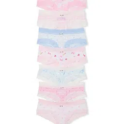 Victoria's Secret PINK Pack Of 7 Printed Low-Rise Basic Briefs-image-10