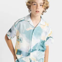 DeFacto Boys Opaque Printed Casual Shirt-image-48