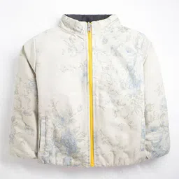 Cherry Crumble Boys Colourblocked Stand Collar Lightweight Tailored Reversible Jacket image 2