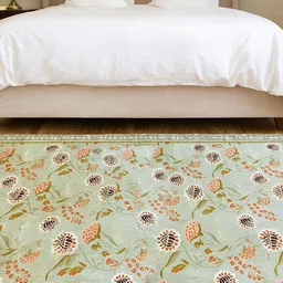 LUXEHOME INTERNATIONAL Green Floral Traditional Carpet-picture-10