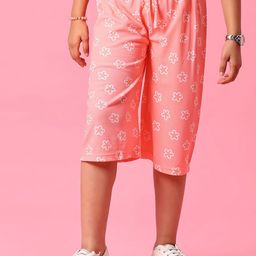 V-Mart Girls Floral Printed Mid-Rise Capris-picture-5