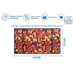 The Furnishing Tree Brown Printed Refrigerator Cover image 2