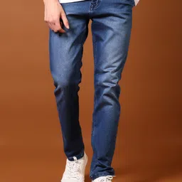 V-Mart Men Cotton Regular Fit Light Fade Jeans-picture-37