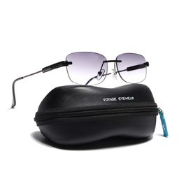 Voyage Unisex Black Lens & Gunmetal-Toned Round Sunglasses 4097MG7354-picture-16