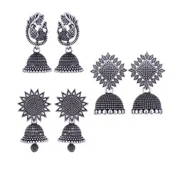 Sangria Silver-Plated Alloy Earrings-picture-29