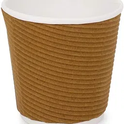 Pack of 50 Paper Disposable Ripple Cup Eco-friendly, Safe & Hygienic-image-23