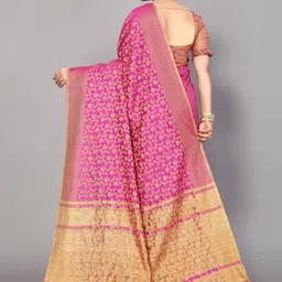 HERE&NOW Woven Design Zari Heavy Work Saree image 2