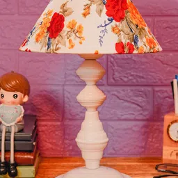 foziq White Solid Metal Table Lamps With Shade image 4