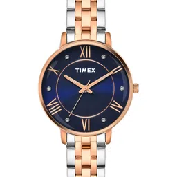 Timex Women Brass Dial & Stainless Steel Straps Analogue Watch TWEL19110-picture-34