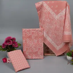 Kwatchi Rose Pink Printed Pure Cotton Unstitched Dress Material-picture-10