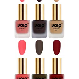 VOLO Set of 6 Velvet Matte Nail Polish - 8 ml Each image 1