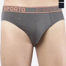 Sporto by Macho Men Pack Of 3 Outer Elastic Basic Briefs Sporto_M1010-B(1)-CH(1)-N(1)-S-picture-19