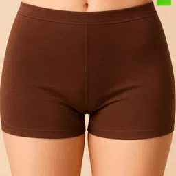 Attire Zone Women Pack Of 2 Combed Cotton Mid-Rise Anti Microbial Boy Short Briefs-image-57