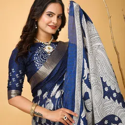 Mitera Ethnic Motifs Zari Art Silk Banarasi Saree image 3