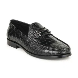 BRITMEN Men Textured Leather Loafers-picture-15
