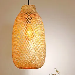 HABERE INDIA Unisex Beige Ceiling Lamps-image-90