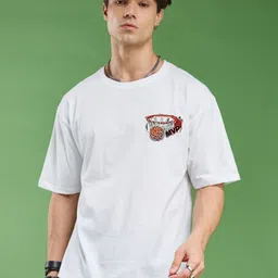 SMARTEES Graphic Printed Drop Shoulder Sleeves Cotton Oversized T-shirt-picture-18