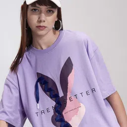 Street By Tokyo Talkies Women Graphic Printed Round Neck Oversized T-shirt-image-99