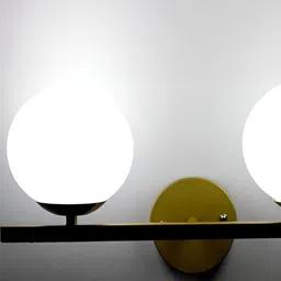 KINIS Gold-Toned & White Metal Quirky Spherical Shaped Wall Lamp image 5