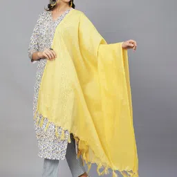 Aaghnya Women Ethnic Motifs Printed Regular Kurta with Trousers & With Dupatta-picture-31