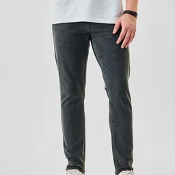 Snitch Men Dark Grey Mid-Rise Slim Fit Jeans-picture-18