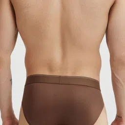 B'there Men Cotton Basic Briefs + U004_MBN_MBN image 4