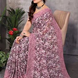 Moda Rapido Floral Pure Georgette Designer Saree-picture-40